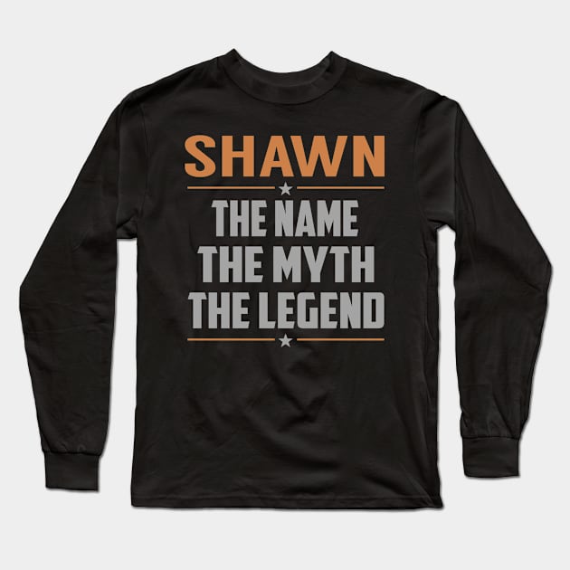 SHAWN The Name The Myth The Legend Long Sleeve T-Shirt by YadiraKauffmannkq